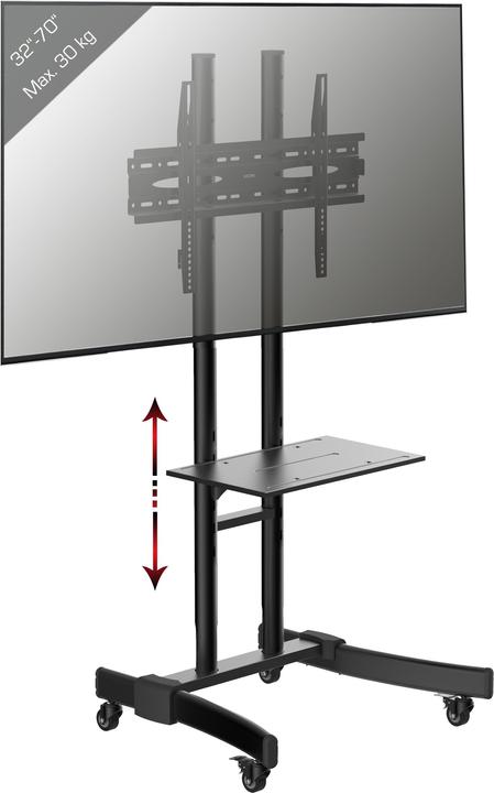 Produktbild VCM TV Standfuss Ständer Alu Glas B-MS 125 (70", 30 kg)