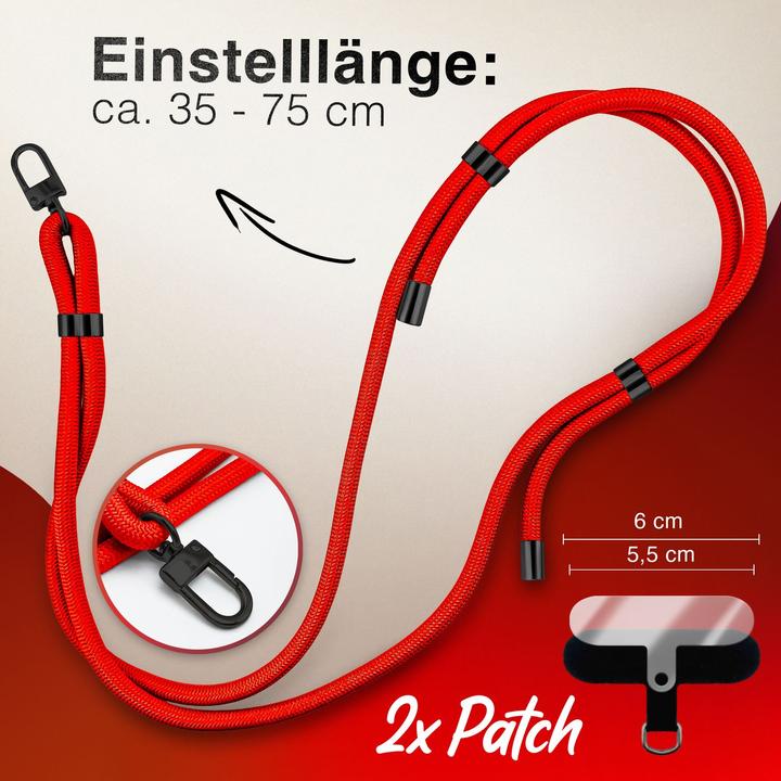Produktbild Nalia HoldMe Lanyard Handykette - Universal Trageband für Smartphones - Verstellbar, Soft & Elastisch