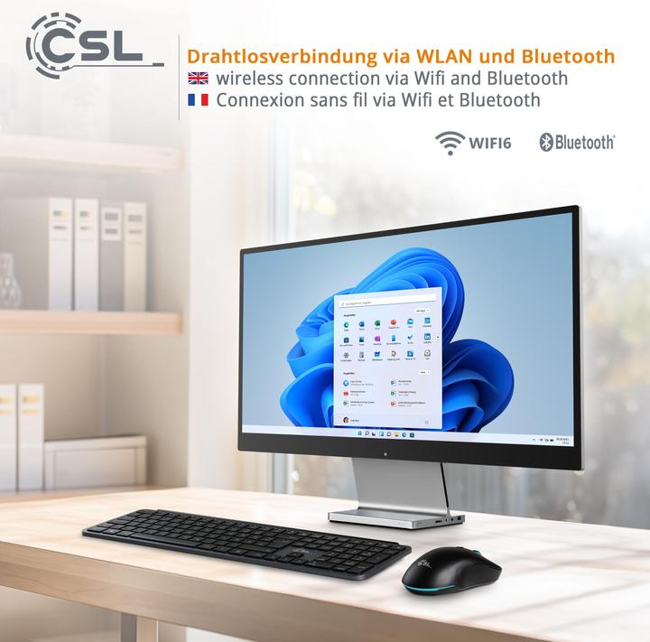 Produktbild CSL All-in-One-PC Unity U27 (Intel Core i5-1235U, 64 GB, 1000 GB, Intel Iris Graphics)