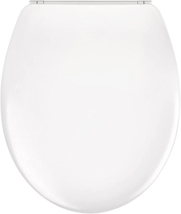 Image du produit Emke Abattant WC à fermeture douce, Forme O, Siège de toilette amovible, supporte jusqu'à 200kg, Blanc