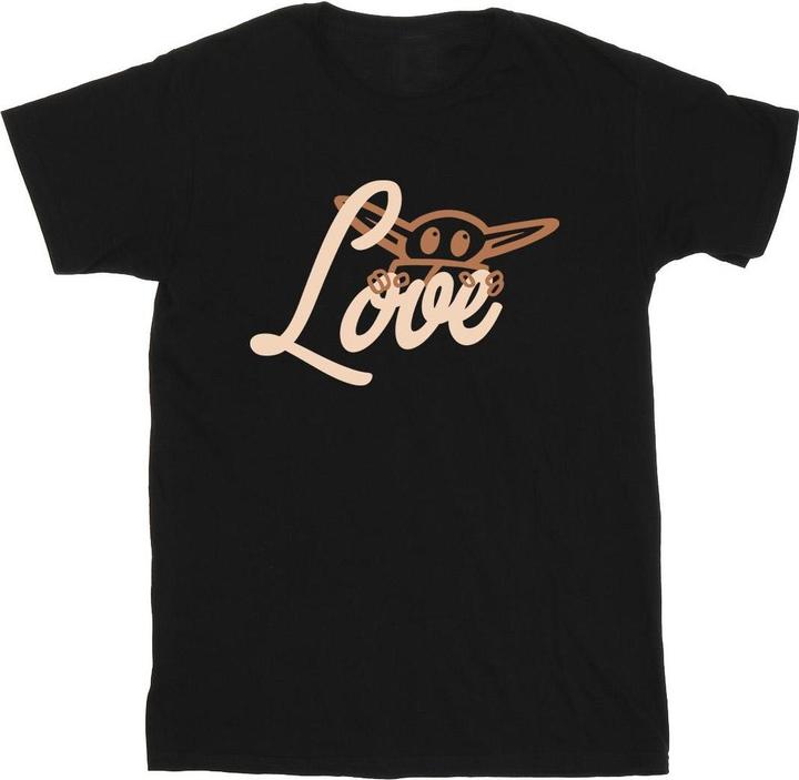 Actual product image Star Wars Girls Grogu Love Cotton T-Shirt (152, 158)