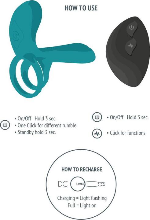 Actual product image Xocoon Couples vibrator ring (13 cm)