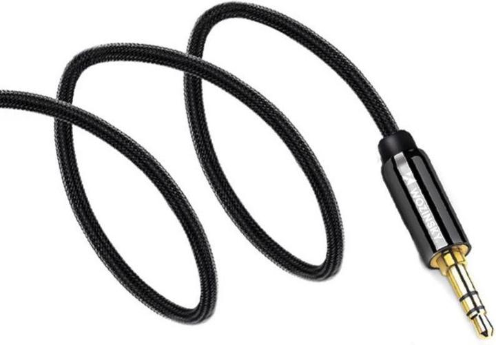Produktbild Wozinsky universal mini jack cable 2x AUX cable 3 m black (3 m)