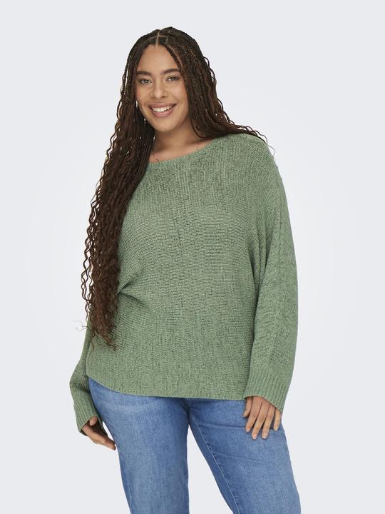Immagine prodotto Only Maglia Fit Collo rotondo Plus Polsini a costine Pullover lavorato a maglia (M)