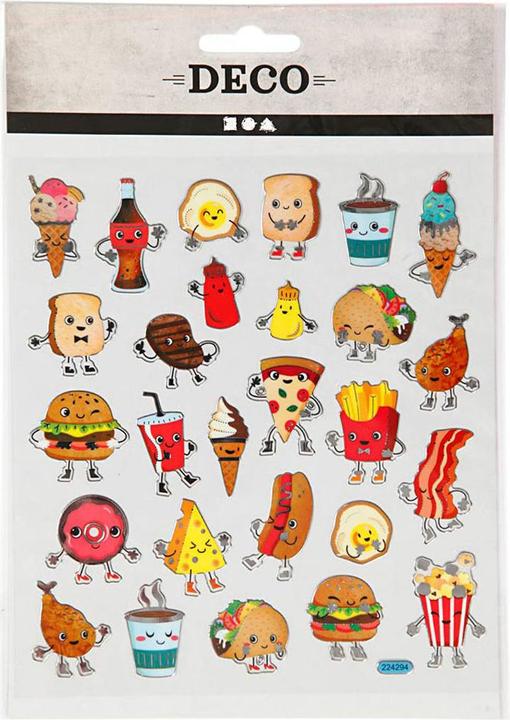 Immagine prodotto Creativ Company Adesivo fast food, 1 foglio