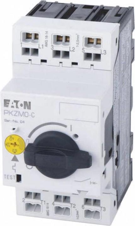 Produktbild Eaton Motorschutzschalter PKZM0-1.6-C 3polig handbetätigt