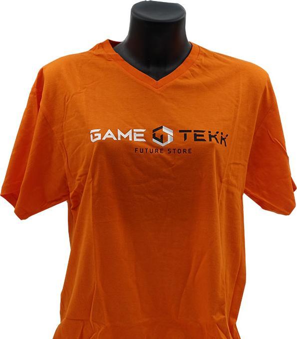 Altri T-Shirt Collo V Arancione GameTekk Uomo XL (XL)