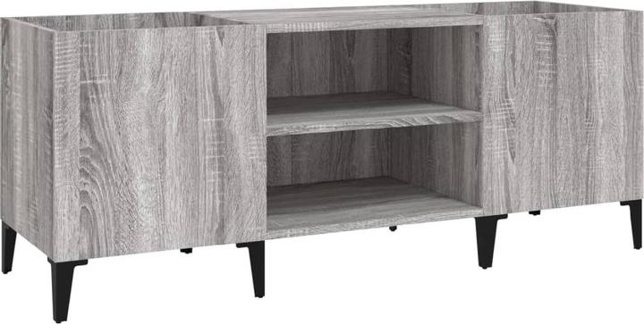 Actual product image VidaXL Plattenschrank Grau Sonoma 121x38x48 cm Holzwerkstoff