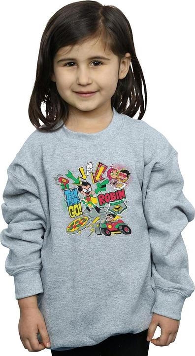 Produktbild Teen Titans Go Robin Montage Sweatshirt Mädchen (140, 146)