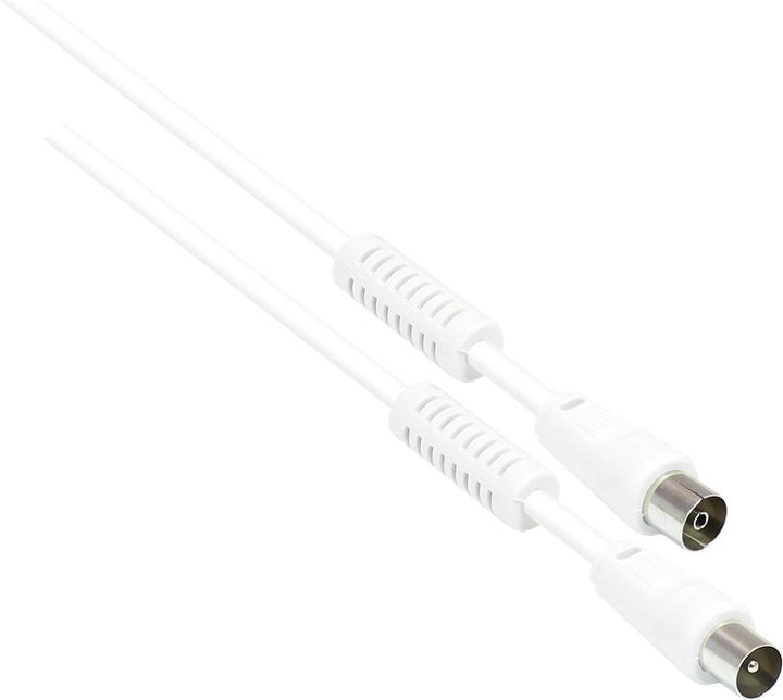 Good Connections SAT Antennenkabel, Koax Stecker an Koax Buchse, 2x Mantelstromfilter (Ferritkern), Doppelschirmung (95 dB, Antennenkabel)