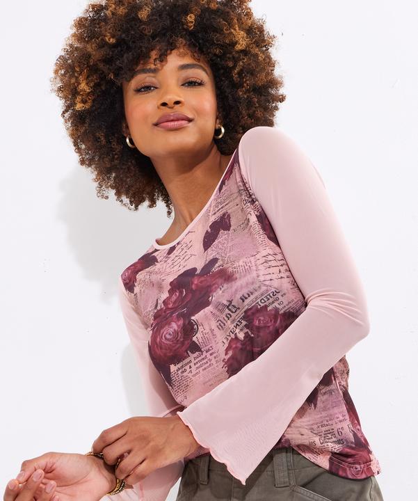 Immagine prodotto Joe Browns Rose and Script Mesh Top (44)