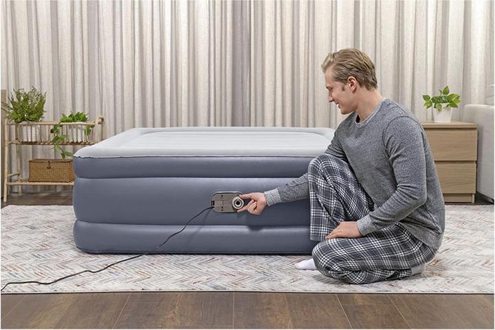 Image du produit Bestway Lit gonflable matelas 2 places Tritech avec pompe électrique intégrée et revêtement antimicrobien 2