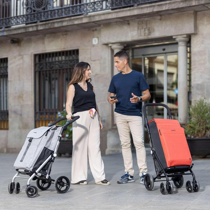 Produktbild Carlett CLASSIC Family LETT470 Cooler Boodschappentrolley - Koelvak - 4 wielen - Opvouwbaar - 36 L - Ruby Ro