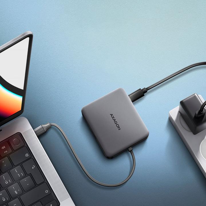 Produktbild Axagon HMC-5HL 2xUSB-A 4K HDMI GLAN PD100W USB-C (USB-C, 4 Ports)