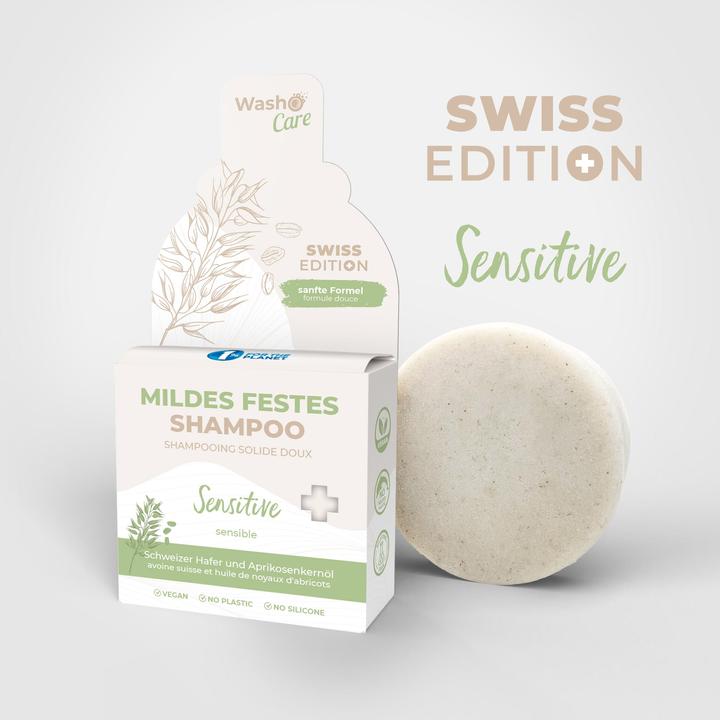 Produktbild Washo Swiss Edition Mildes Festes Shampoo Sensitive (200 ml, Festes Shampoo)