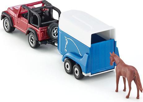 Actual product image Siku Off-road vehicle with horse trailer