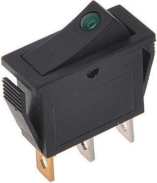 Actual product image ProPlus Rocker switch LED green 12V / 24V-max. 10A in blister pack