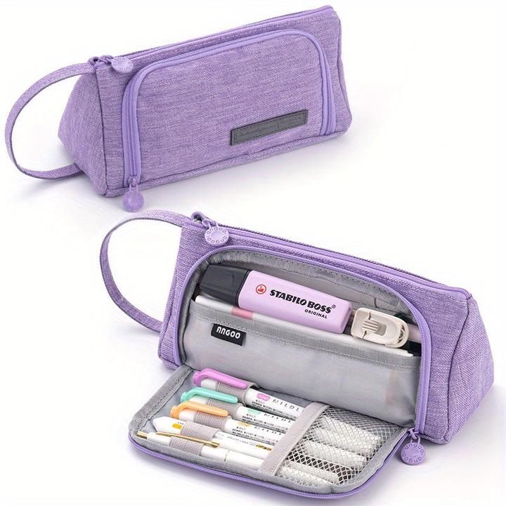 Immagine prodotto Only-Bags.Store Astuccio per matite con finestra a triangolo astuccio per matite di grande capacità astuccio per