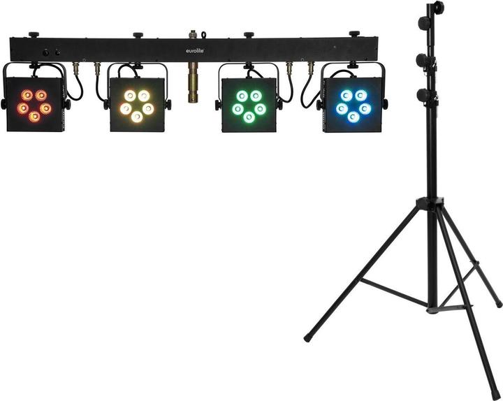 Produktbild Eurolite Set LED KLS-902 + STV-60-WOT EU Stahlstativ schwarz