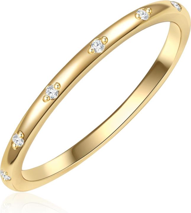 Immagine prodotto Glanzstücke München Donna Argento Sterling Cubic Zirconia Oro Giallo - 30448 (58, 925 Argento)