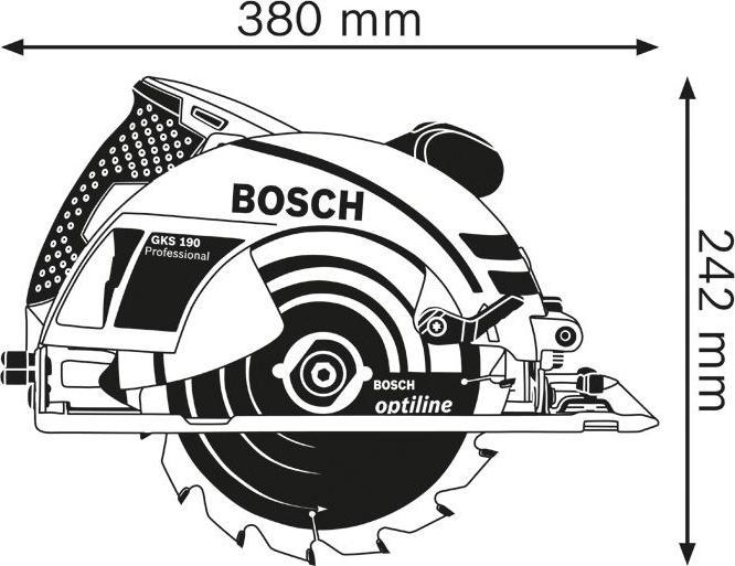 Produktbild Bosch Professional Handkreissäge GKS 190, im Karton