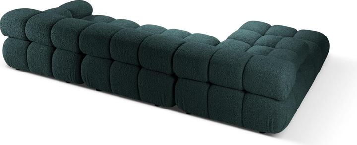 Image du produit Micadoni Canapé D'Angle Gauche Modulaire Velours, "Bellis", 4 Places, 282x155x70 Fabriqué en Europe (Canapé d'angle)