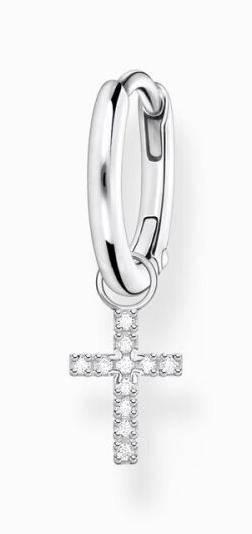 Immagine prodotto Thomas Sabo Creola singola con ciondolo a croce in argento (Argento 925)