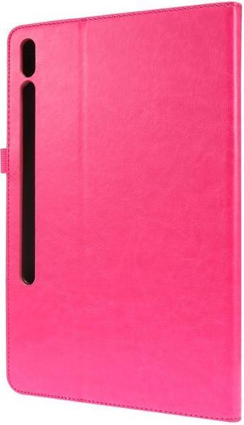 Produktbild MU Classic Zweifach faltbare Crazy Horse Leder Case Hülle (Galaxy Tab S7+)