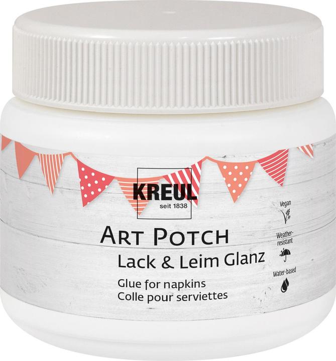 Kreul Art Potch Lack & Leim Glänzend 150ml (Durchsichtig, 150 ml)