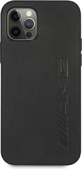 Image du produit Mercedes AMG AMHCP12MDOLBK iPhone 12/12 Pro 6.1 "noir / étui rigide noir, cuir estampillé à chaud (Apple iPhone 12)