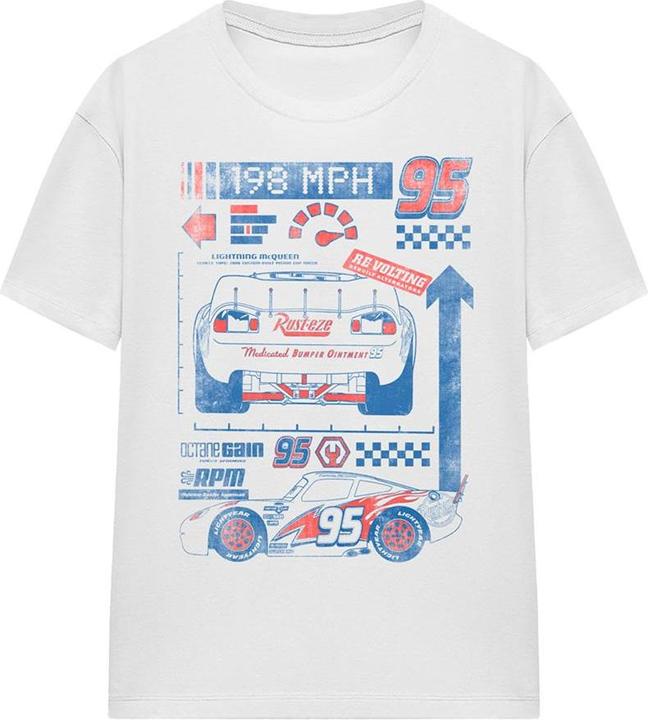 Cars Unisex Adult 198 MPH Lightning McQueen T-Shirt (L)