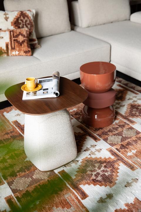 Actual product image Dutchbone Shelly Side Table Cinnamon Right Chaise Longue