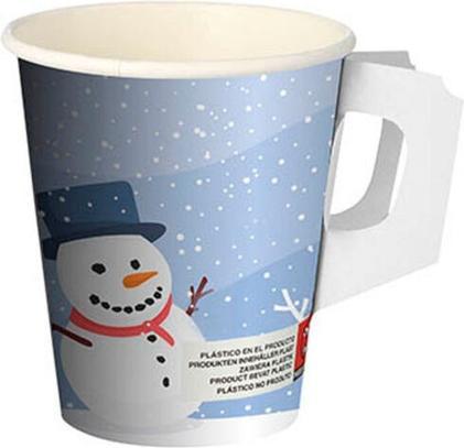 Actual product image Papstar 50 disposable drinking cups Snowtime 0.2 l (50 x)