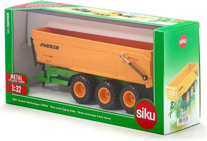 Actual product image Siku 2892 Joskin 3-Wiels Anhänger mit kippbarer Schaufel 01:32