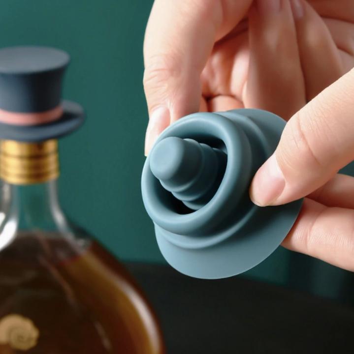 Image du produit Homerely Bouchon et stop vin Magic Hat bleu (Bouchon de vin)
