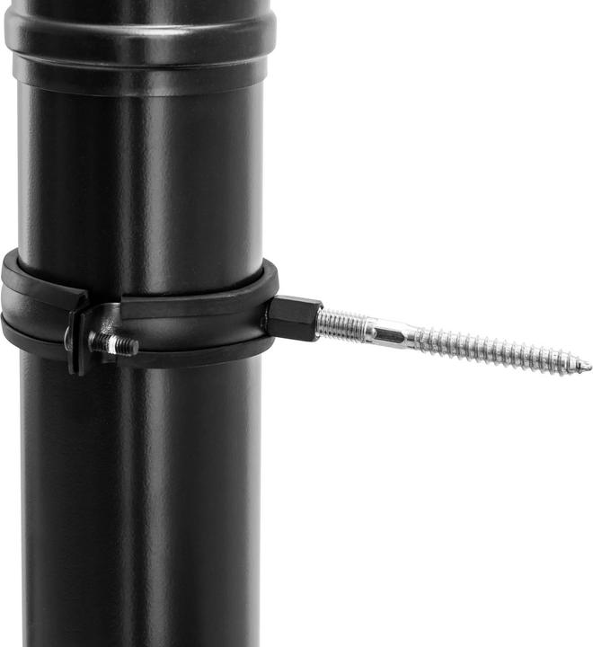 Actual product image MSW Pellet Ofenrohr Set Pelletofenrohr 80 mm Komplettset Karbonstahl Schwarz