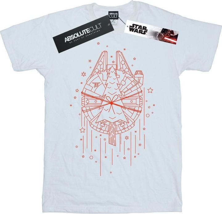 Produktbild Star Wars Millennium Falcon Christmas Tree Delivery TShirt (3XL)