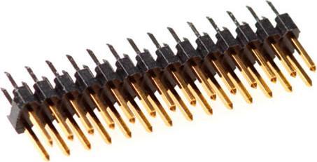Actual product image MPE-Garry 72 pole PCB contactstrip with 2.54mm pitch