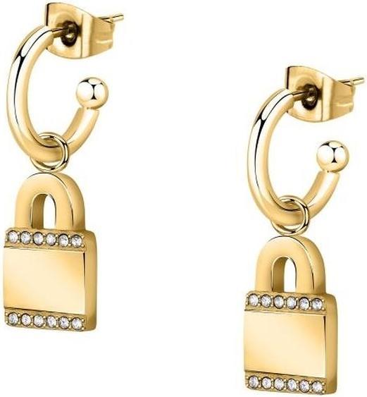 Produktbild Morellato Gold-plated hoop earrings Padlocks 2 in 1 Mascotte SAVL09