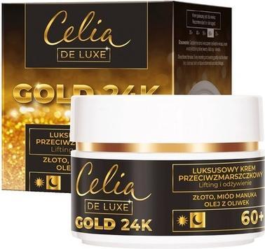 Celia De Luxe Gold 24K 60+ Anti-Wrinkle Cream For The Night 50Ml (50 ml, Nachtcreme)