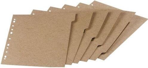 Actual product image Oxford Touareg A4 5 part 11 holes dividers 280gsm card beige