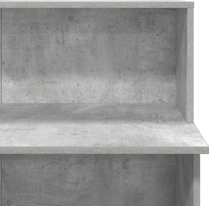 Image du produit VidaXL Comptoir d'accueil gris béton 100x50x103,5 cm Bois composite Comptoir d'accueil