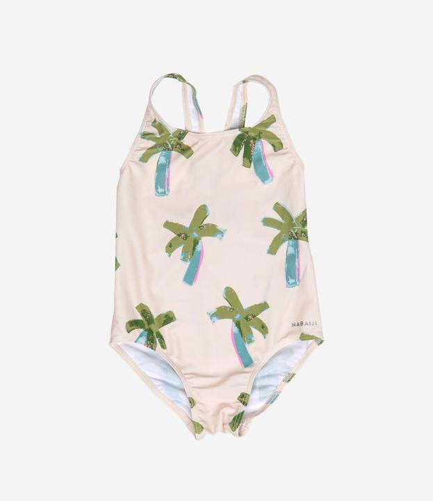 Actual product image Nabaiji Badeanzug Baby/Mädchen - Print Palmen beige (74)