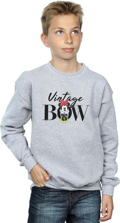 Actual product image Disney Boys Minnie Mouse Vintage Bow Sweatshirt (140, 146)