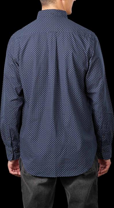 Produktbild GANT Micro Print Shirt Long Sleeve Marine (L)