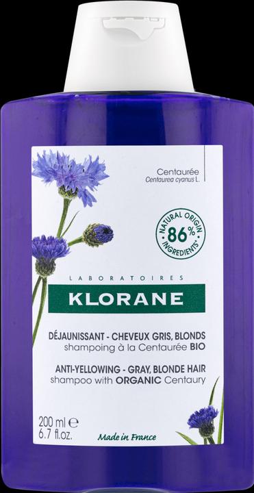 Immagine prodotto Klorane Shampoo anti-ingiallimento con fiordaliso biologico (200 ml, Shampoo liquido)
