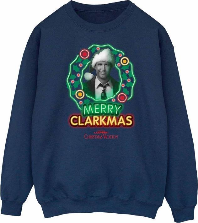 National Lampoon´s Vacation National Lampoon's Christmas Vacation Greyscale Clarkmas Sweatshirt weihnachtliches Design (3XL)