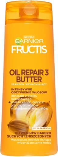 Garnier Nouveau shampooing Fructis Oil Repair 3 Butter For Dry And Damaged Hair 400Ml (400 ml, Shampoing liquide)