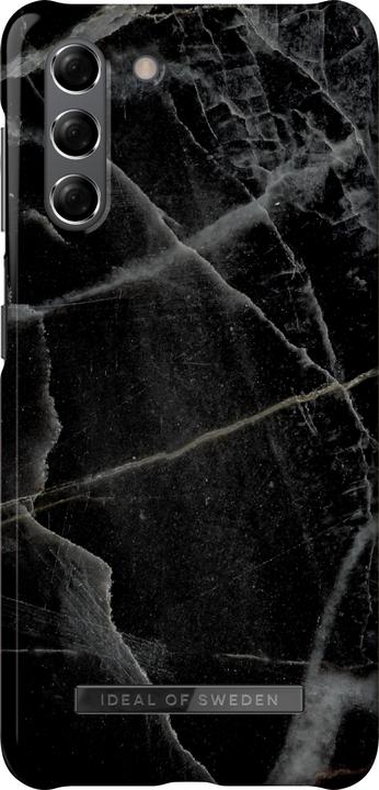 Actual product image iDeal Of Sweden Designer Hard Cover Black Thunder Marble (Samsung Galaxy S21+)