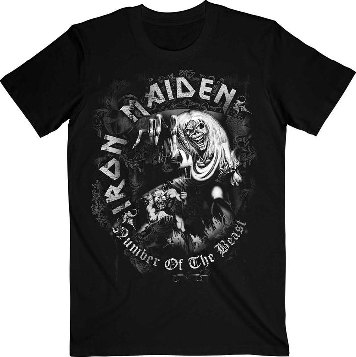 Produktbild Iron Maiden Number Of The Beast Grey Tone TShirt (XXL)